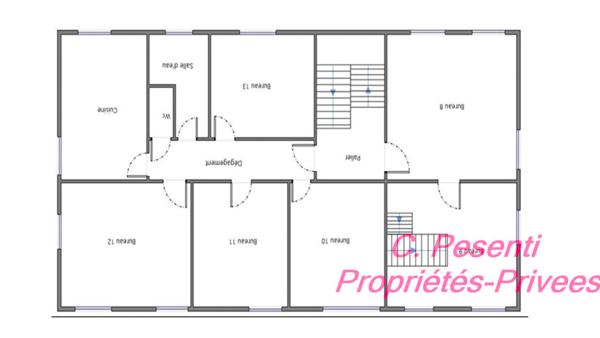 Immeuble de bureaux Conches Sur Gondoire de 555 m²