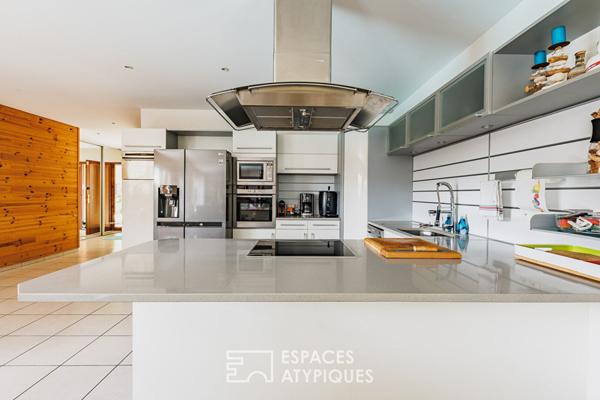 Maison en bardage bois au bourg de Lège-Cap-Ferret