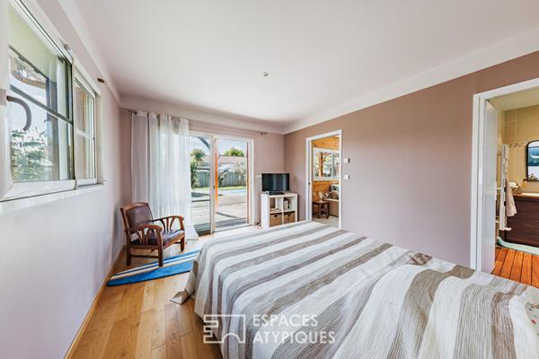 Maison en bardage bois au bourg de Lège-Cap-Ferret