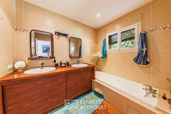 Maison en bardage bois au bourg de Lège-Cap-Ferret