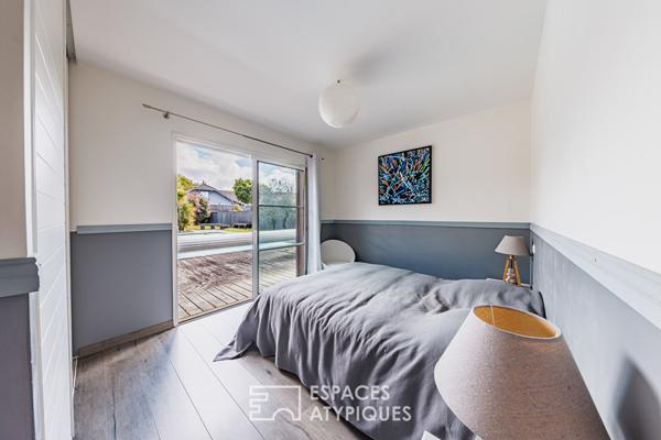 Maison en bardage bois au bourg de Lège-Cap-Ferret