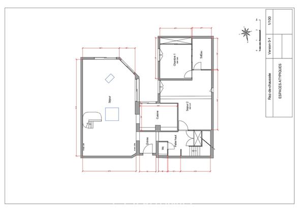 Atelier en duplex à usage mixte avec terrasses
