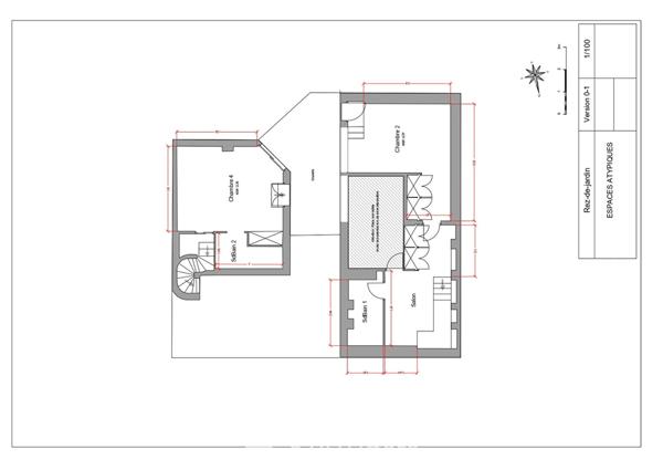 Atelier en duplex à usage mixte avec terrasses