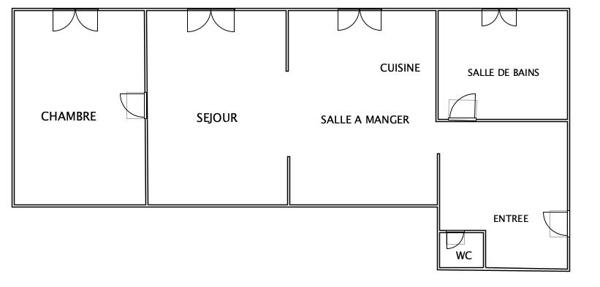 Appartement
         2 pièces
        - 50 m² Exclusivité 235 000 € *