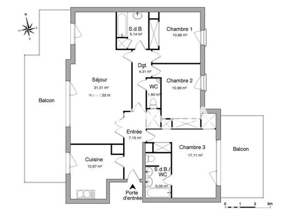 Location Appartement 5 pièces 104.08 m² - 5 RUE ROSSAN Lyon 69003