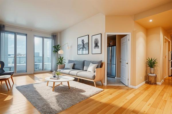 Très au calme, T3/4 de 83 m² baigné de lumière