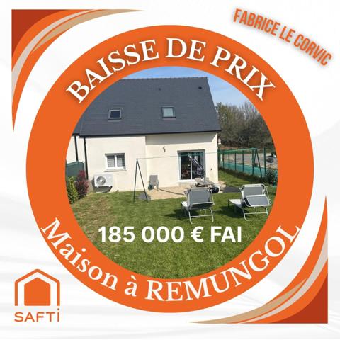 MAISON DE 77 M2, 3 CHAMBRES SUR TERRAIN DE 397 M2