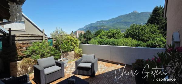 Appartement à vendre 4 pièces CHAMBERY (73) Duplex avec terrasse de 24 M², vue dégagée et garage