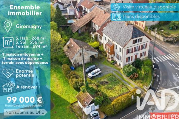 Maison à vendre 18 pièces 268 m² Giromagny