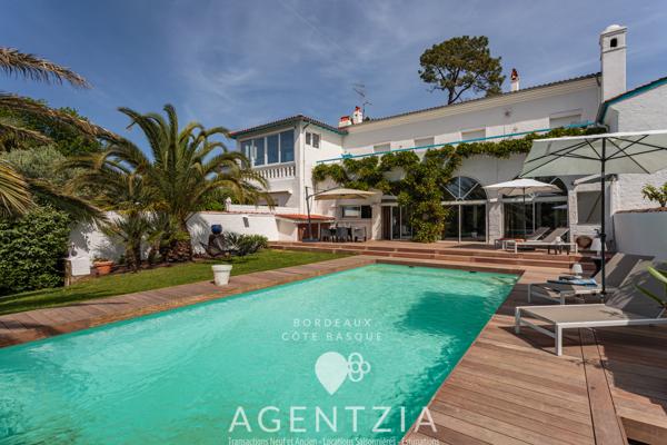 Bidart - Appartement de prestige 3 chambres avec piscine privée dans une residence historique de Bidart