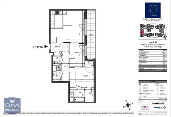 Appartement à louer 3 pièces 77.87m²