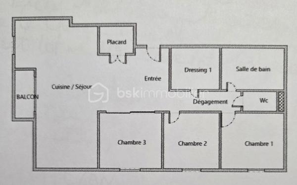 Appartement de 73,67 m²