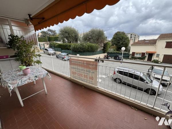 Antibes appartement 3 pièces dans copropriété fermée avec terrasse 