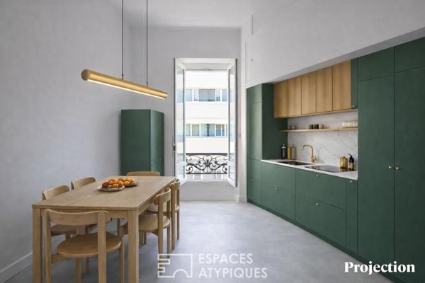 Appartement familial – Volumes et lumière – Centre ville