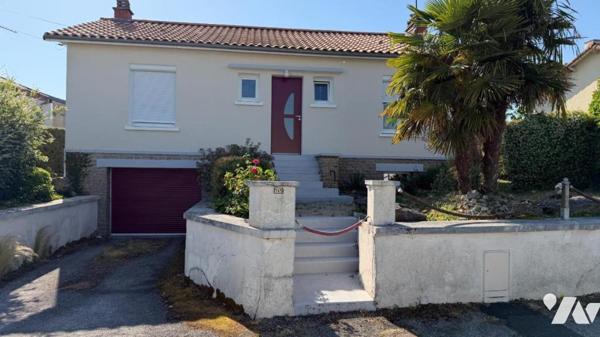 Maison 3 pièces, 2 ch, garage et jardin clos de 730m2