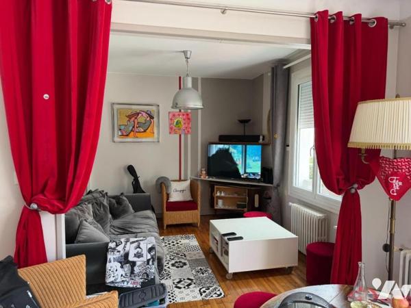 Maison 3 pièces, 2 ch, garage et jardin clos de 730m2