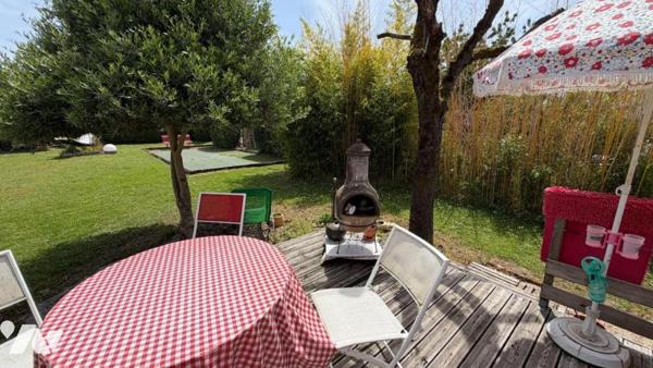 Maison 3 pièces, 2 ch, garage et jardin clos de 730m2