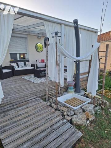 Maison 3 pièces, 2 ch, garage et jardin clos de 730m2