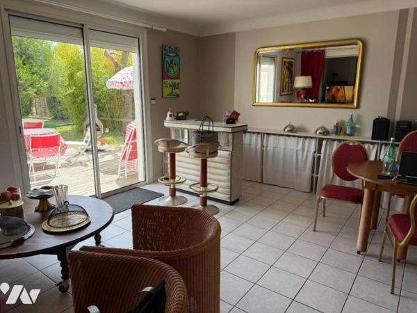 Maison 3 pièces, 2 ch, garage et jardin clos de 730m2