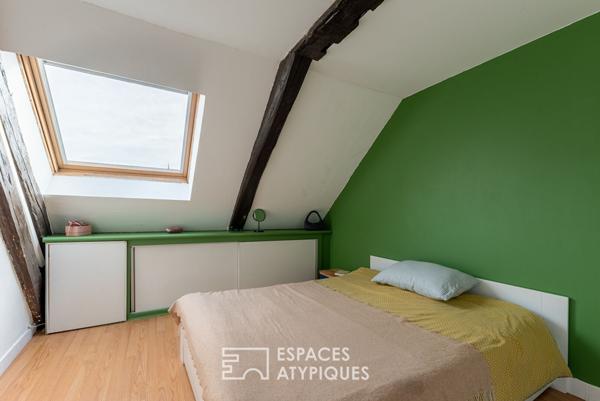 Loft sous les toits avec vue cathédrale