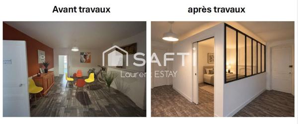 T3 de standing, 87m² avec accés cours