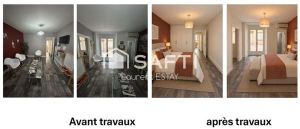 T3 de standing, 87m² avec accés cours