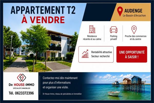 Appartement à vendre 2 pièces de 43 m²