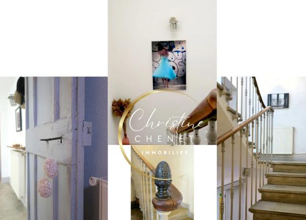 Maison de Maître 4 chambres 3 salles d'eau et bains et cour intérieure.