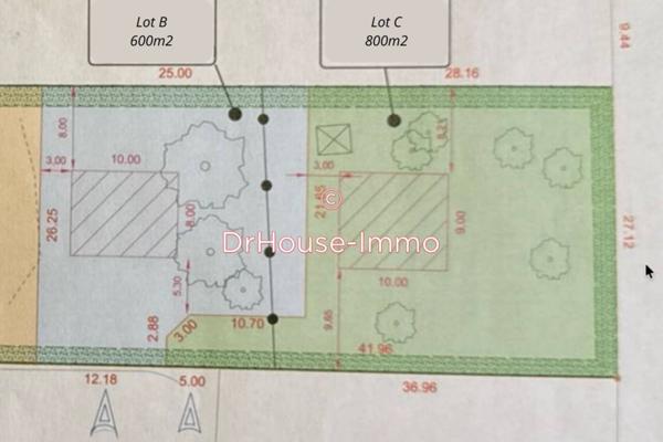 Terrain à vendre de 832 m²