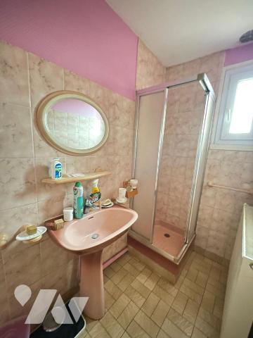 Maison individuelle édifiée sur un sous-sol complet comprenant : une entrée, un séjour avec che...