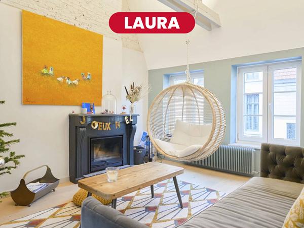 LAURA - T6 de 189m2 - Parking - Ext. - Vieux-Lille prox. Citadelle