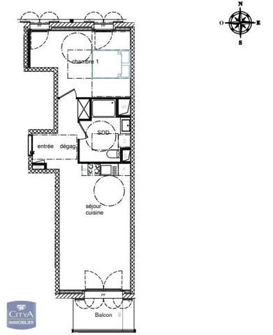 Appartement à vendre 2 pièces 48.37m²