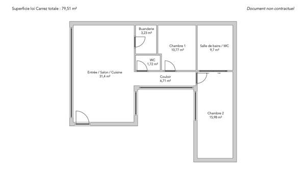 Appartement Paris 18e - GUY MÔQUET / GRANDES CARRIÈRES