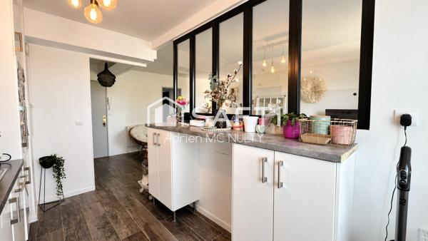 Draveil : duplex 69 m², 3 ch., parking, gare 8 min