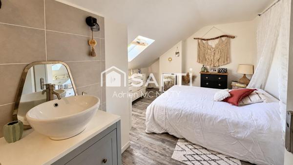 Draveil : duplex 69 m², 3 ch., parking, gare 8 min