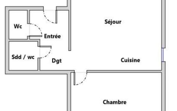 Appartement à vendre    2 pièces • 38,43 m2 Argenteuil