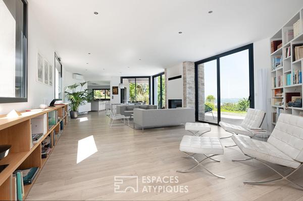 Villa contemporaine avec vue panoramique et piscine sur les hauteurs d’Albi