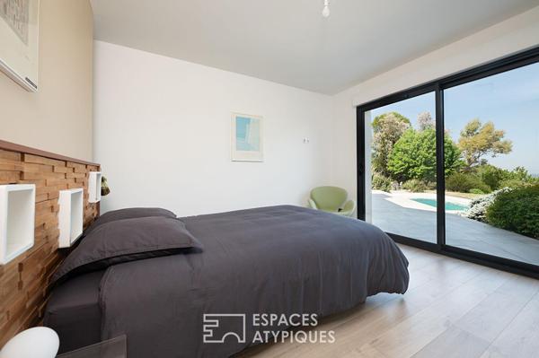 Villa contemporaine avec vue panoramique et piscine sur les hauteurs d’Albi