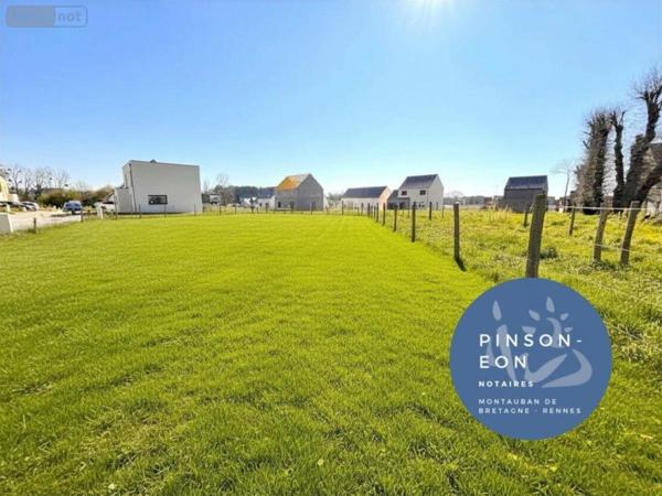 Terrain à Batir à vendre à Montauban-de-Bretagne en Ille-et-Vilaine (35360), ref : 35056-1668