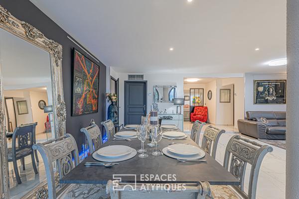 Fabron – Bien d’exception en rez-de-jardin avec vue panoramique mer