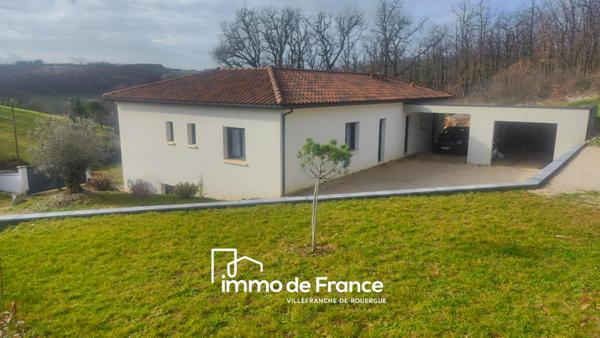 Maison  contemporaine 111 m²  3 chambres, garage + sous sol de 125 m², piscine, terrain de 1296 m²