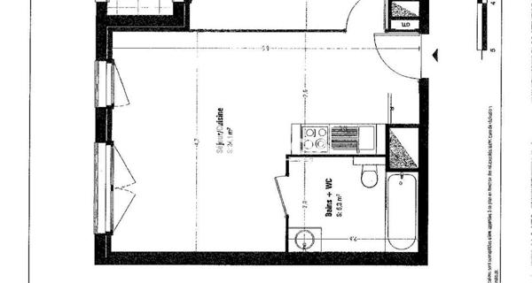 Location Appartement 2 pièces 42.6 m² - Lens 62300
