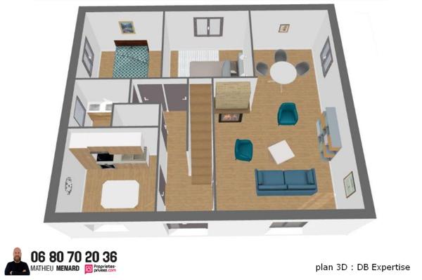 Maison T5 de 105m² sur 447m² de terrain - Mercin-et-Vaux