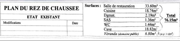 Restaurant à vendre 76 m² Paris 18