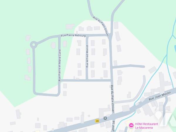 9 Lots du lotissement Chaume Quantin d'une superficie variant de 902 à 1 231 m2.