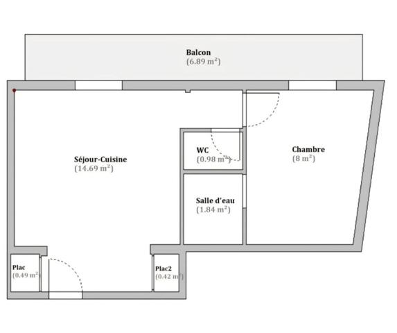 Sur la commune de LE PERREUX SUR MARNE (Val de Marne) Appartement de 2 pièces+ cave