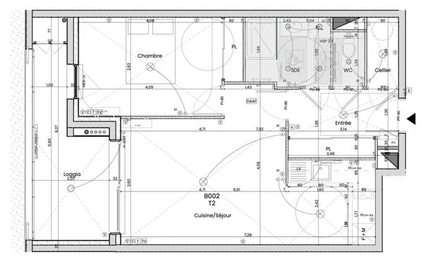 Appartement à vendre    2 pièces • 51,01 m2 Frontignan