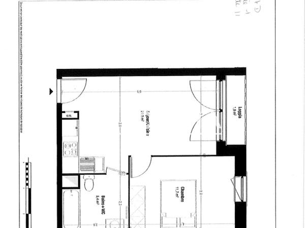 Location Appartement 2 pièces 37.3 m² - LUMINESENS 2 - 36 RUE DE LONDRES PORTE A11 Lens 62300