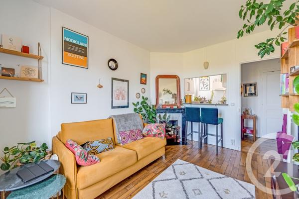 Appartement F2 à vendre  2 pièces - 34,50 m2 PARIS - 75020