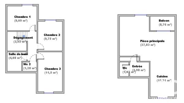 Appartement à vendre 4 pièces 80,55 m² Saint-Fons